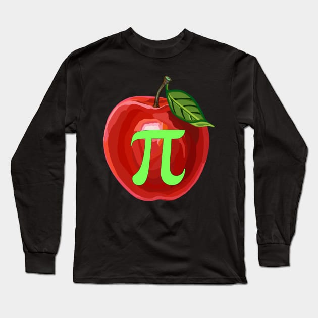 Apple Pi Long Sleeve T-Shirt by Art by Deborah Camp